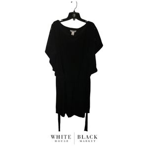 White House Black Market Black Dress With Tie